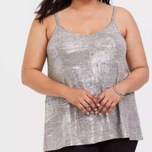 Torrid Foil Hacci Swing Cami